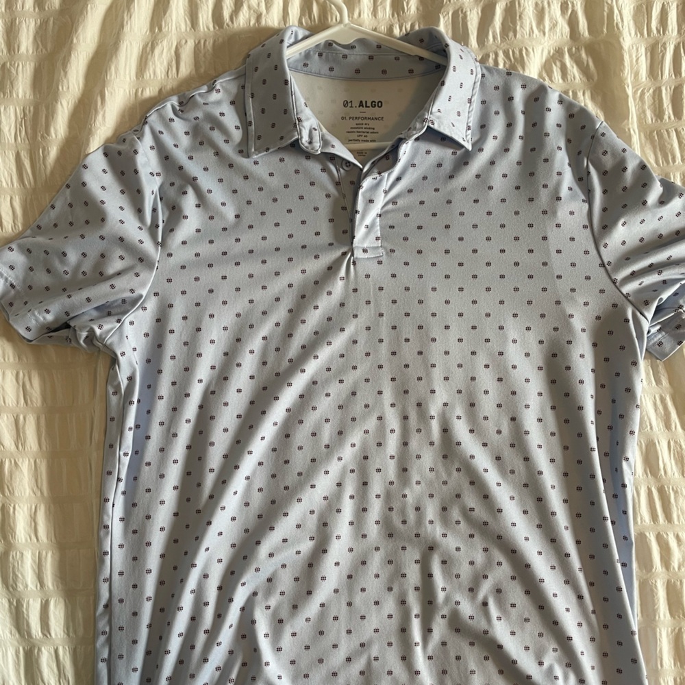 ALCO Light Blue Polka Dot Men's Shirt